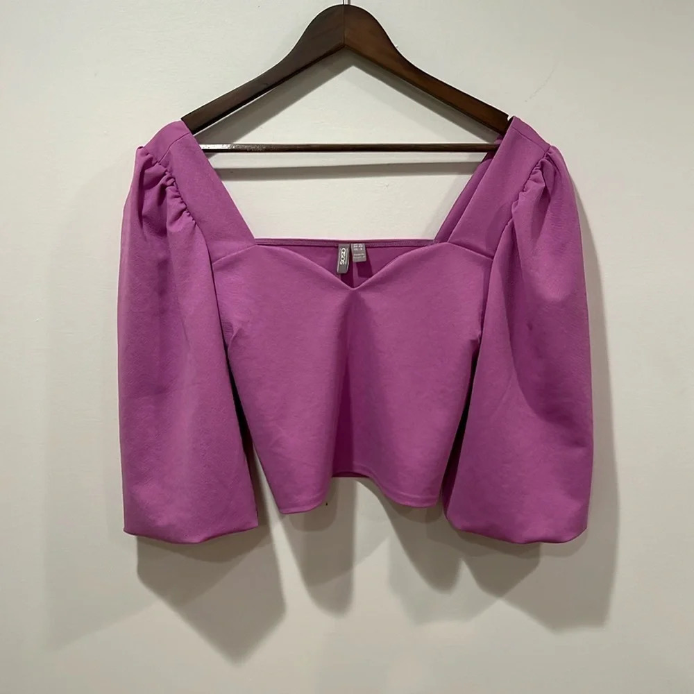 ASOS Cropped Long‎ Sleeve Top - Size 8